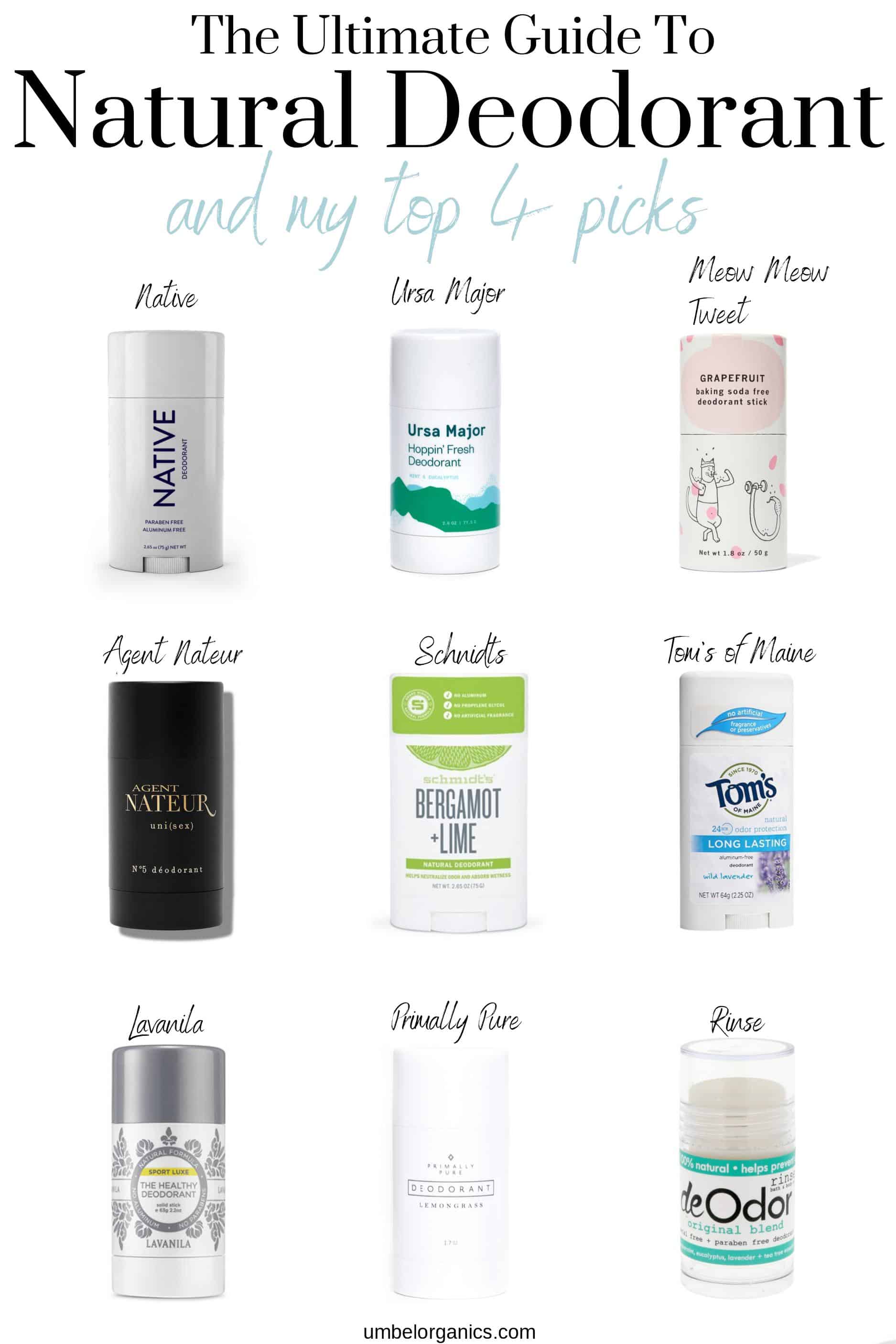 nine natural deodorants- which ones work?