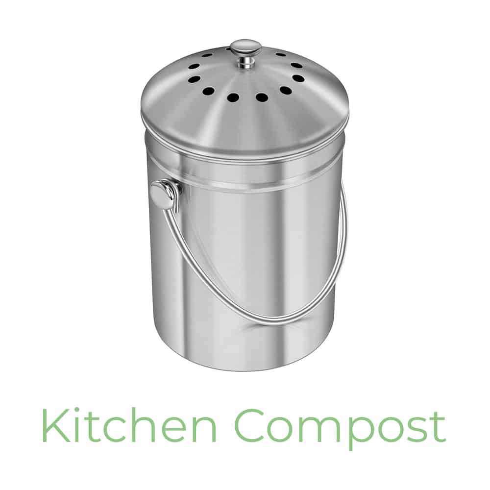 Stainless Steel kitchen compost bin