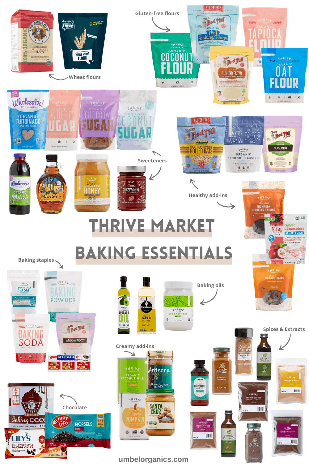 Thrive Market Baking Essentials Collage