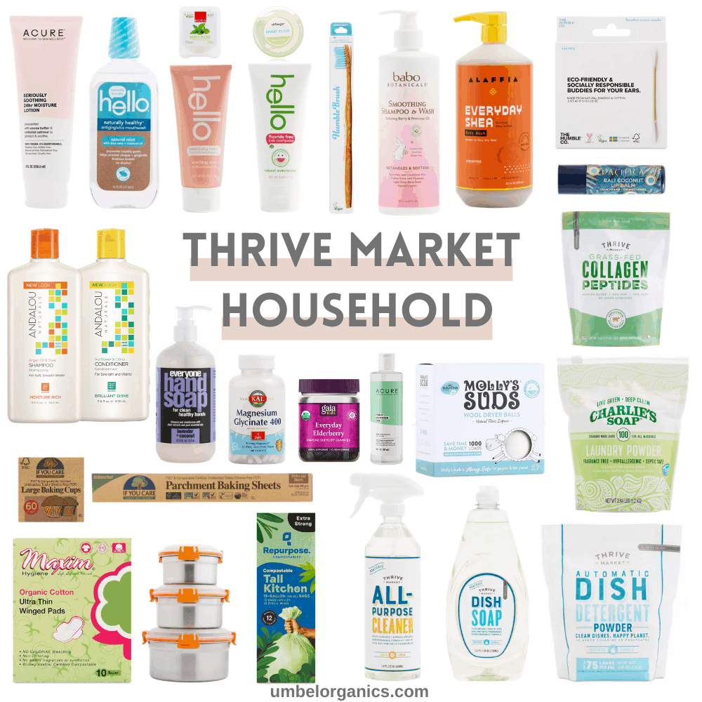 Thrive Market Household Goods Collage