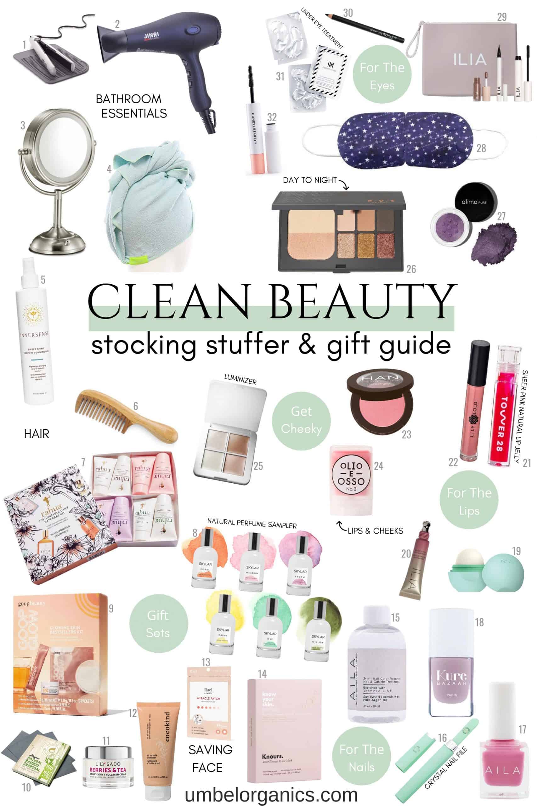 Clean beauty products