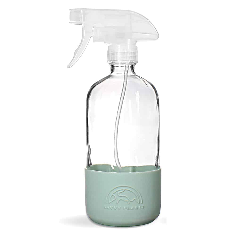 Glass Spray Bottle With Silicone Sleeve