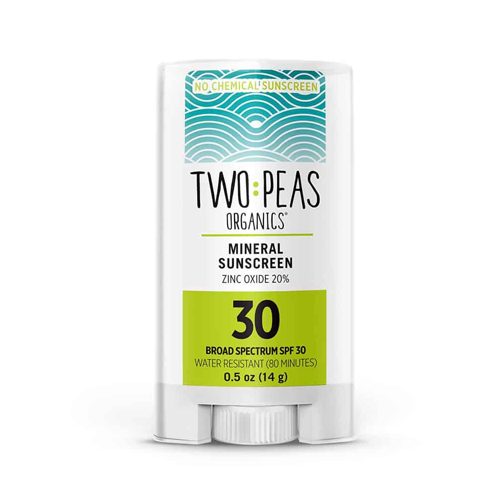 Two Peas Organics Mineral Sunscreen Stick