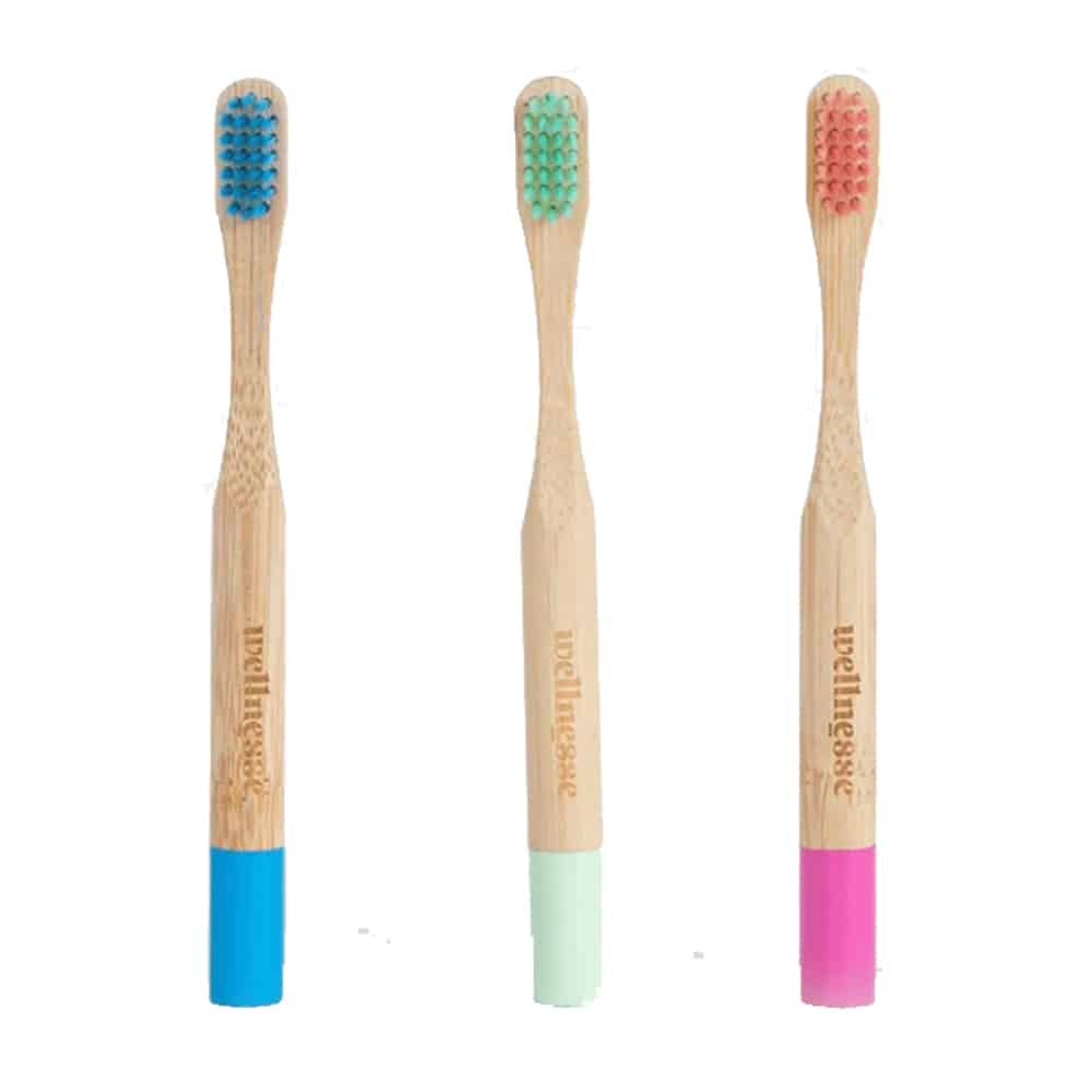 Wellnesse Kids Bamboo Toothbrushes