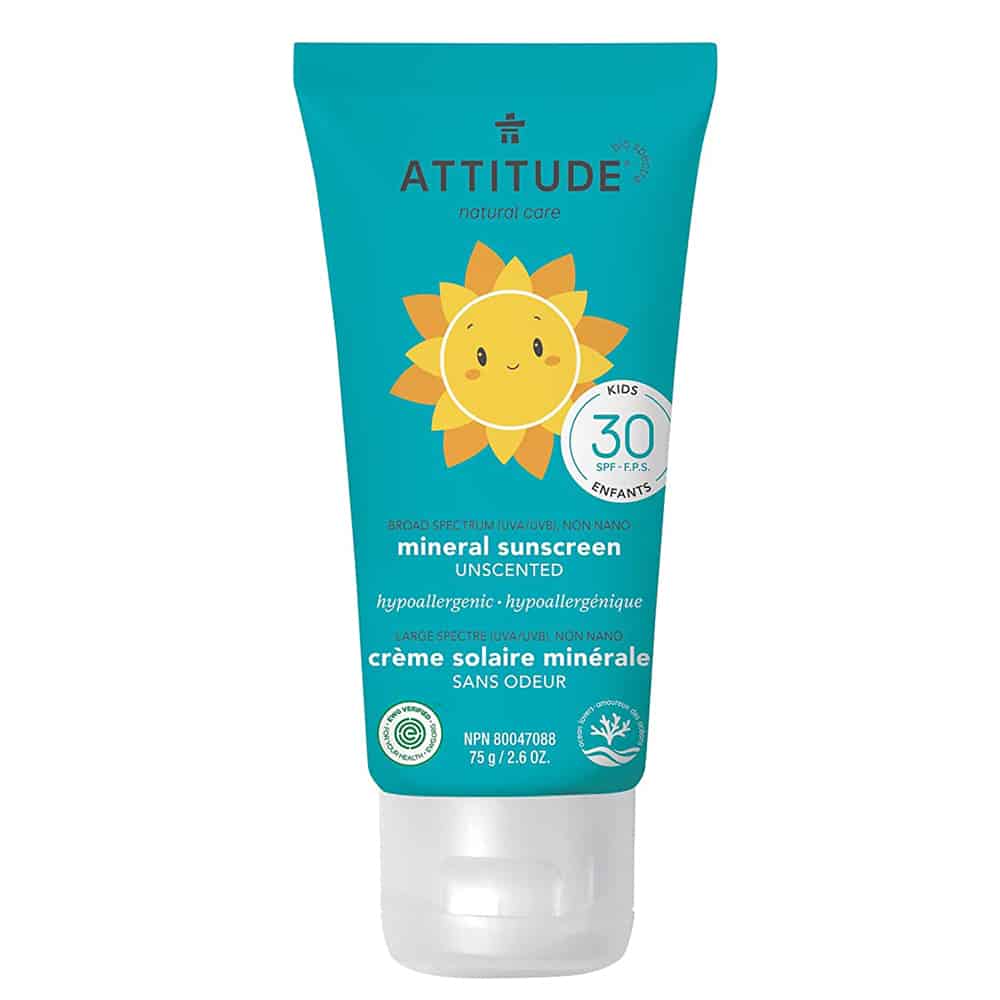 Attitude Kids Mineral Unscented Sunscreen