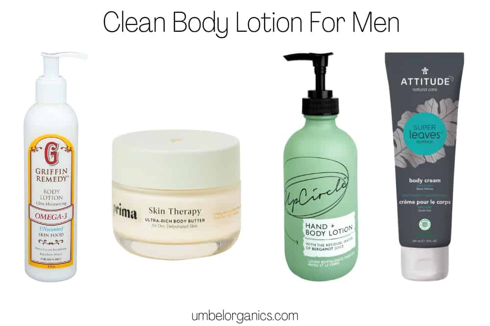 clean body lotion for men