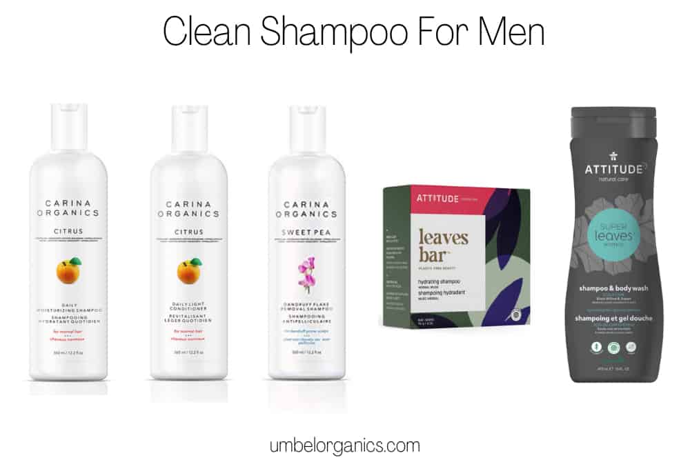 clean shampoo for men