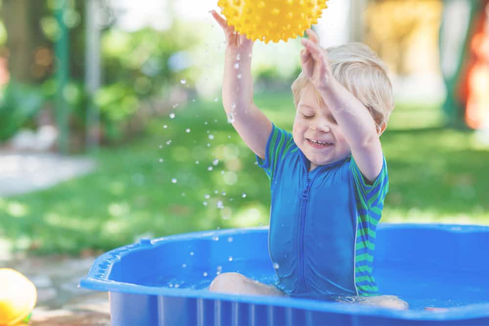 Large kiddie store pool plastic