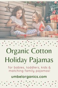 kids with holiday pajamas