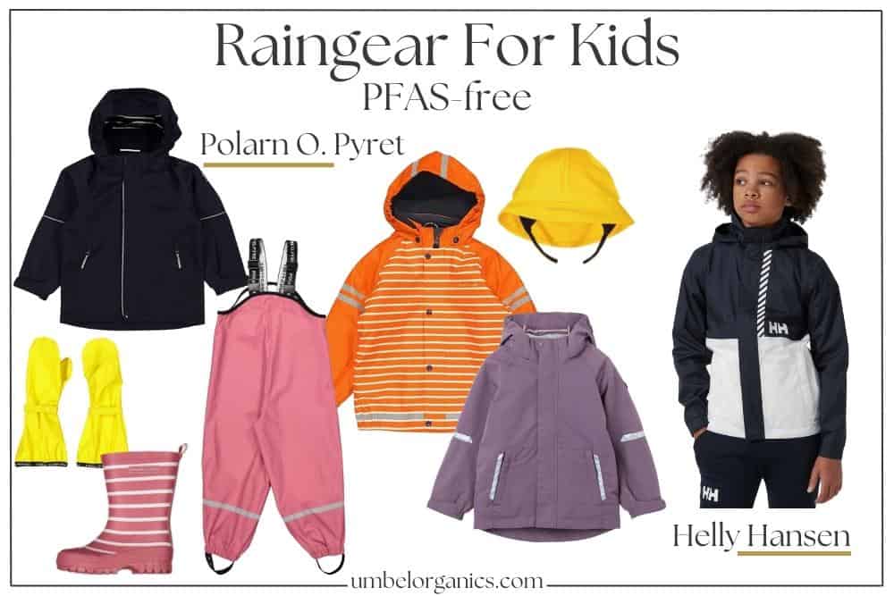 PFAS-Free Rain Gear For Kids- Polarn O. Pyret & Helly Hansen
