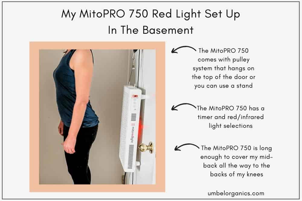 MitoPRO 750 Red Light Setup