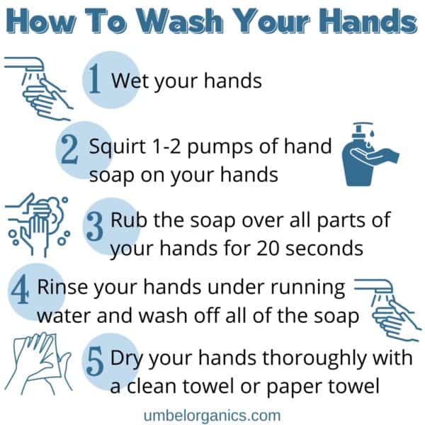 instructions for washing your hands