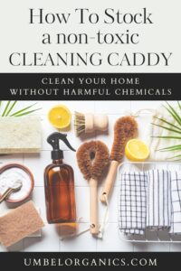 natural cleaning caddy supplies