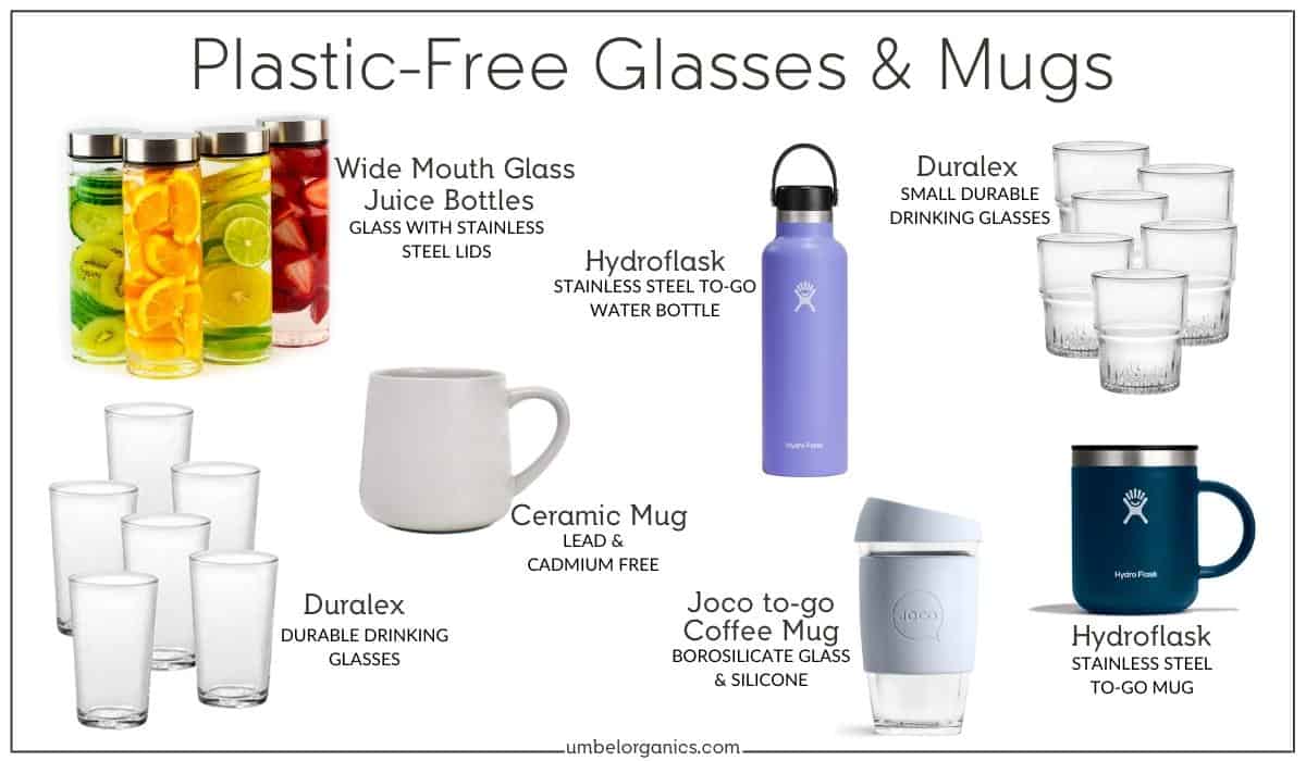 kitchen drinking glasses and mugs