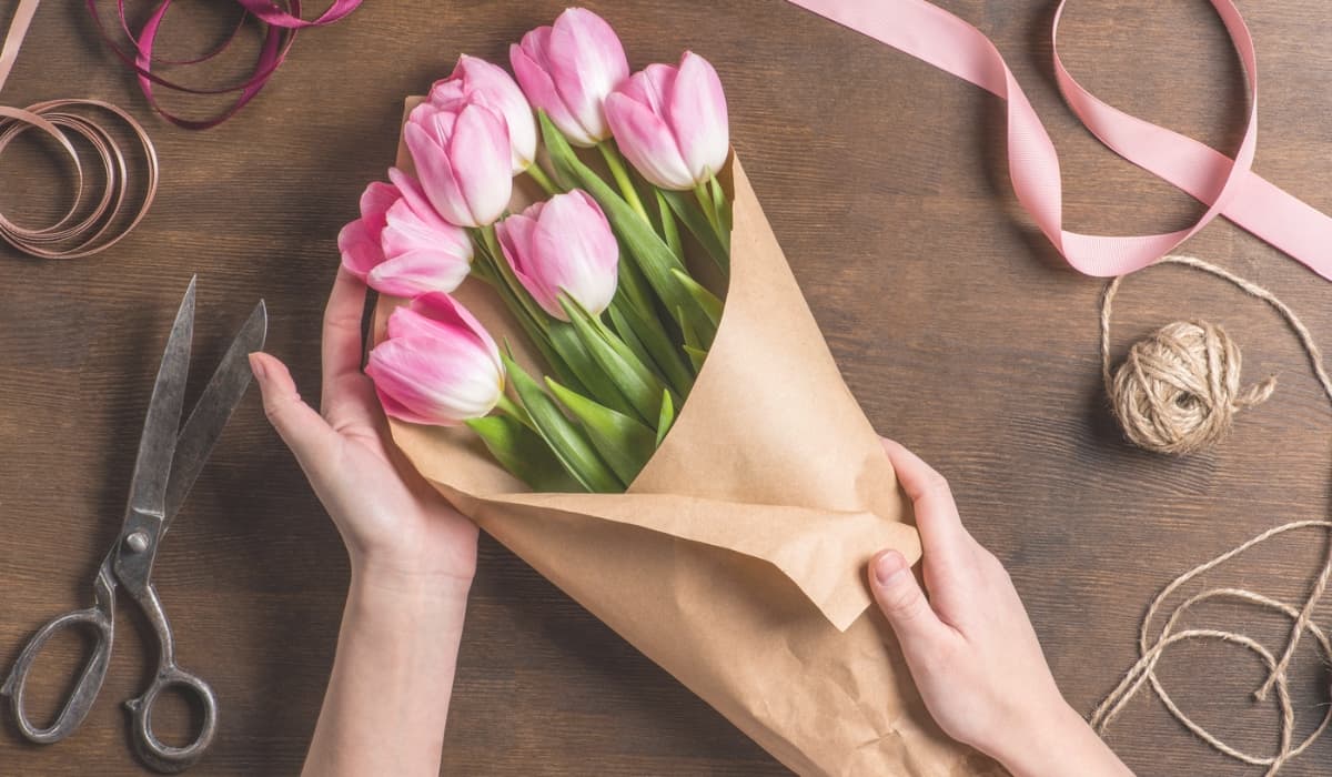 pink tulips