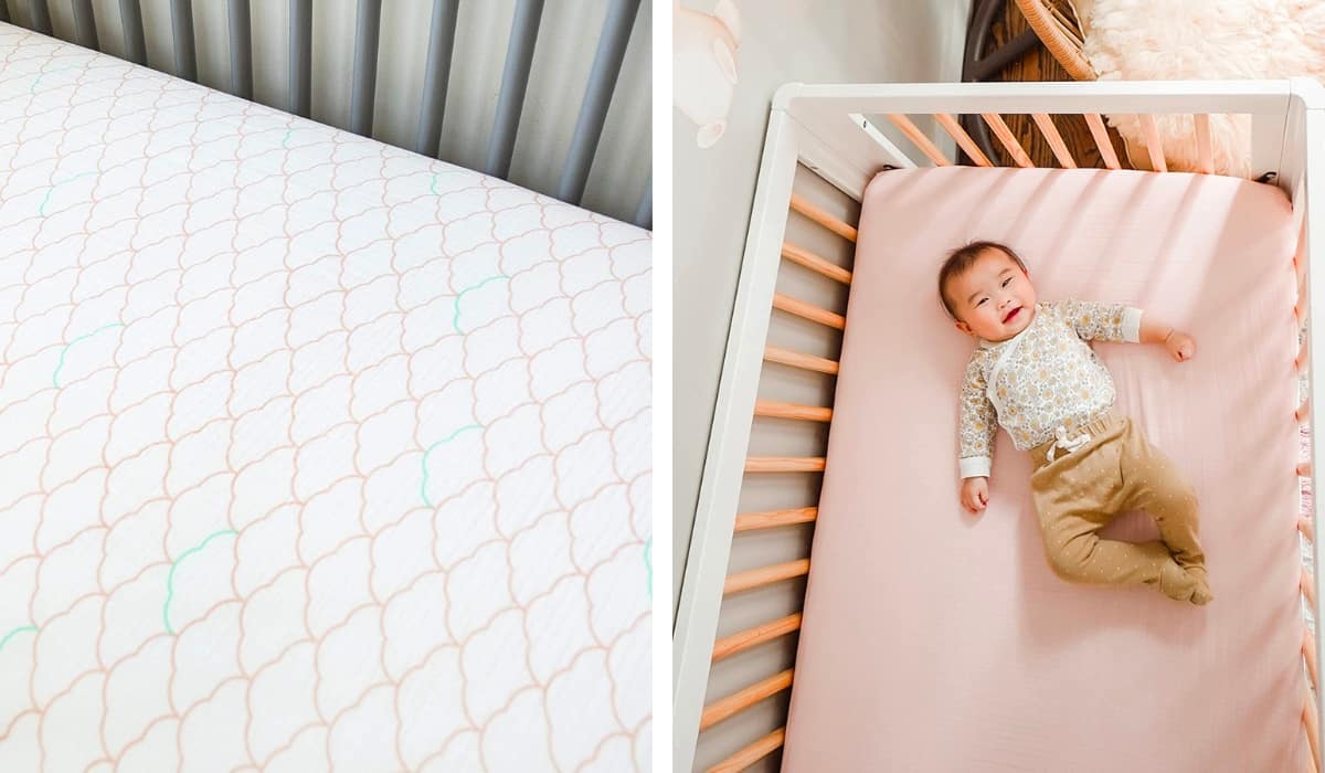 Organic mini best sale crib sheets