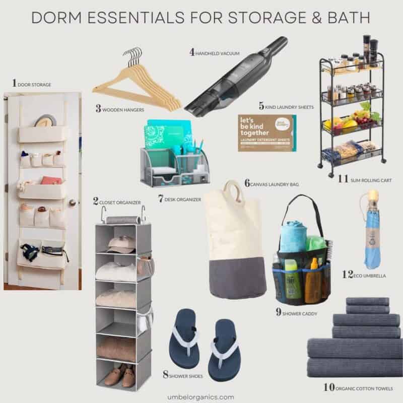 Dorm Room Shower Caddy and Bathroom Essentials - Organize and