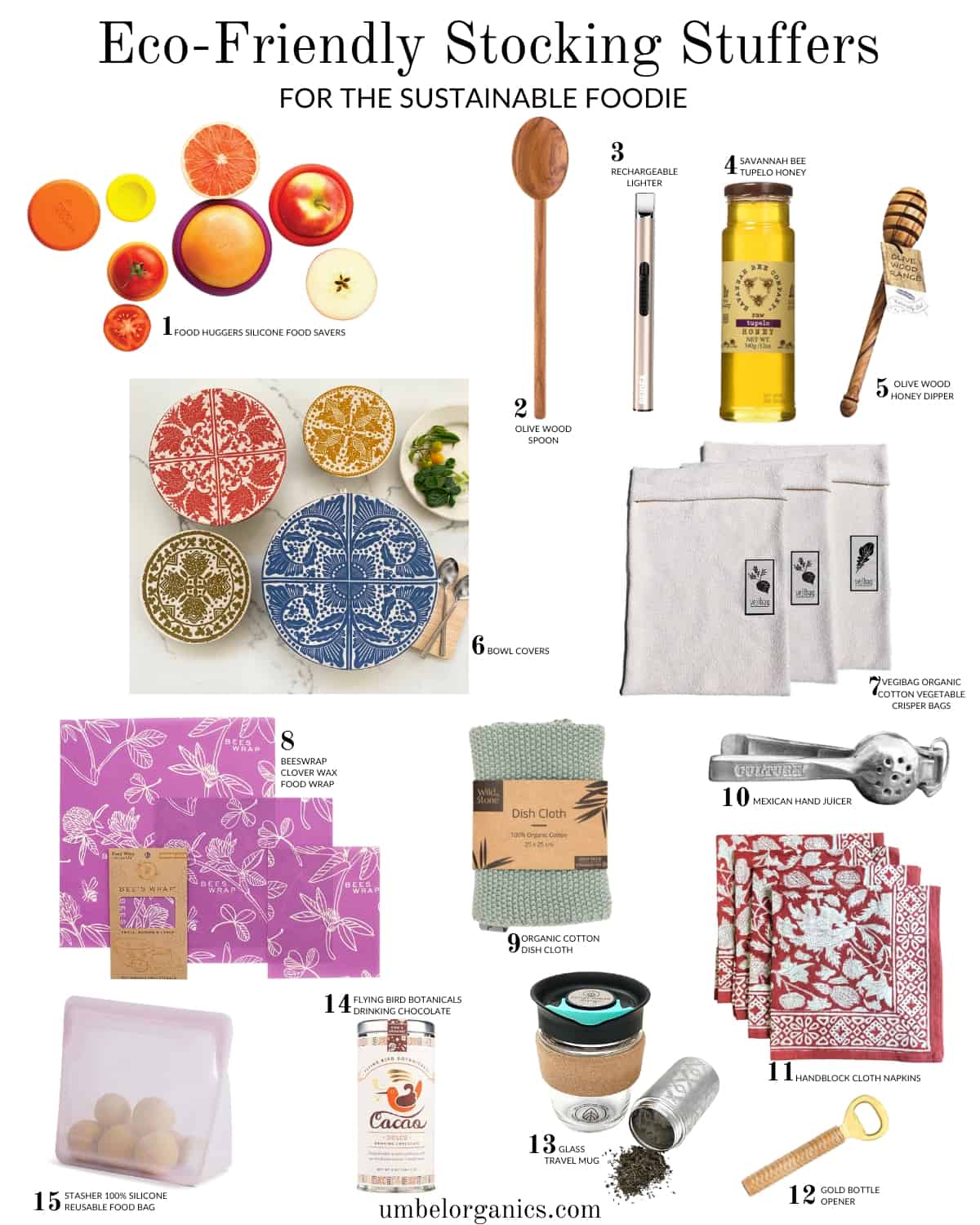 Eco-Friendly Stocking Stuffers - Umbel Organics