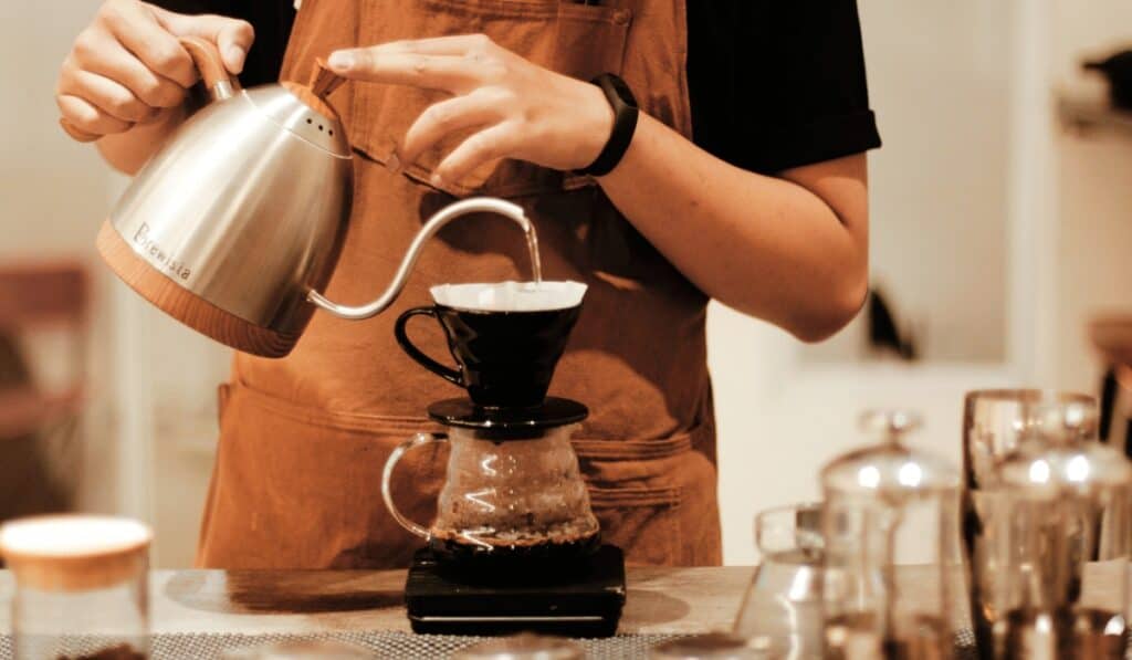 Pour-over coffee method