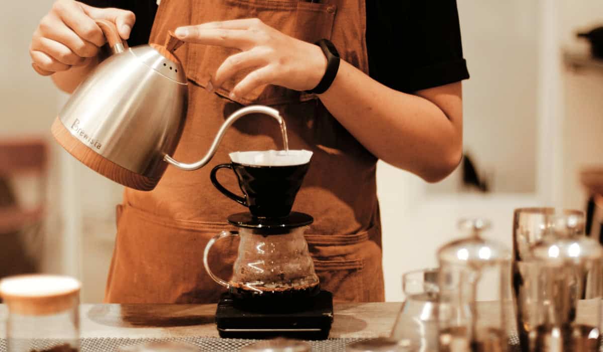 Pour-over coffee method