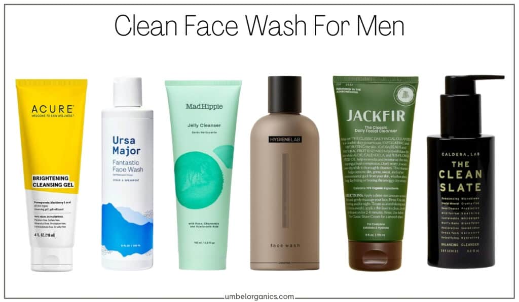 men's face wash
