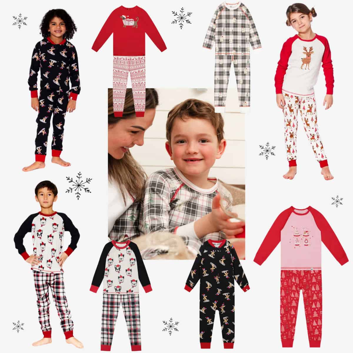 Holiday Organic Cotton Pajamas For Kids - Umbel Organics