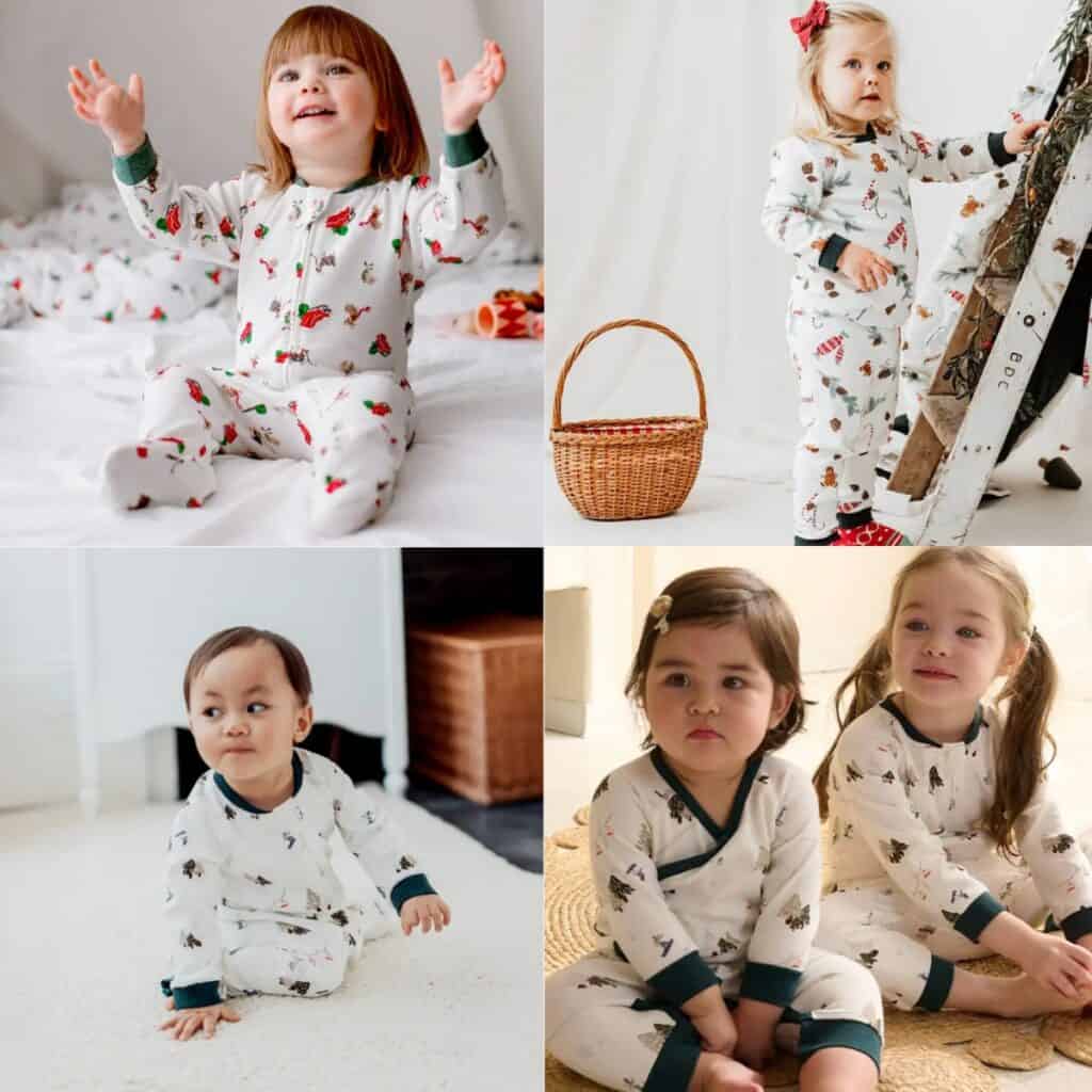 Holiday Organic Cotton Pajamas For Kids - Umbel Organics