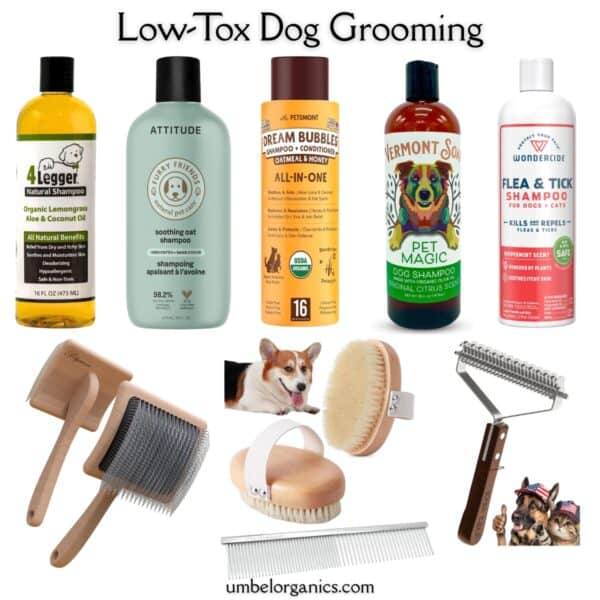 dog shampoo and grooming products